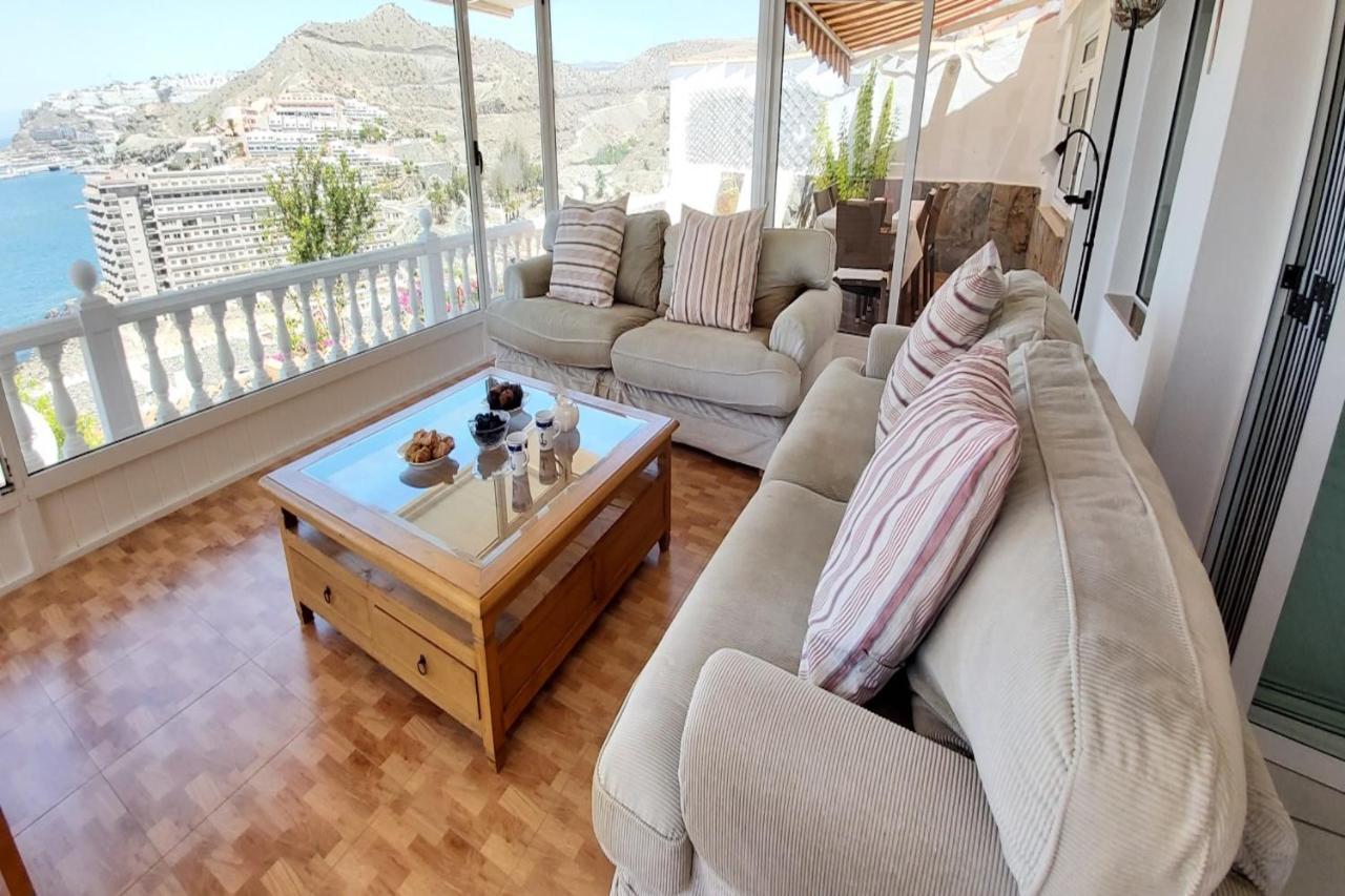 Sunset Balcony With Ocean Views Villa Mogán Dış mekan fotoğraf