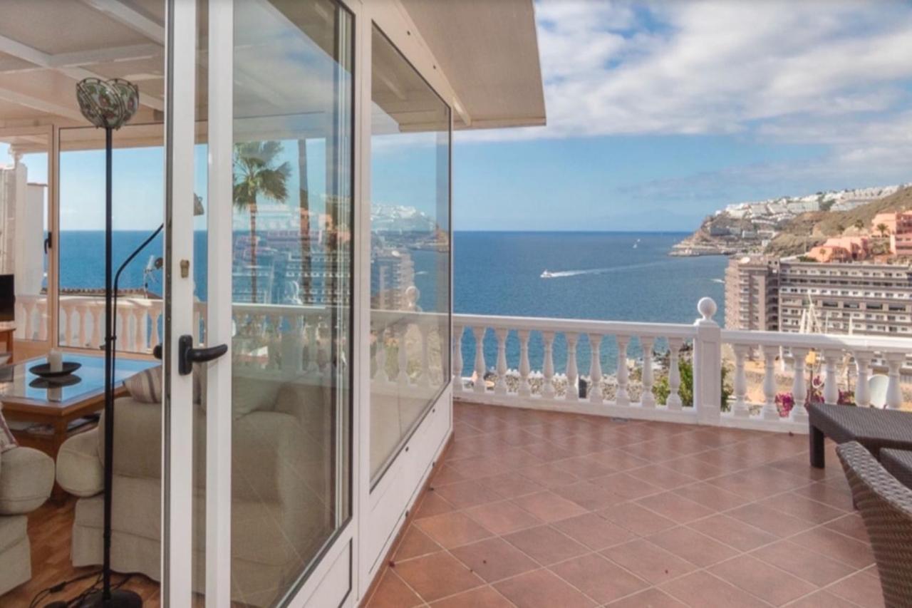 Sunset Balcony With Ocean Views Villa Mogán Dış mekan fotoğraf